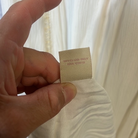 Anthropology | Champagne & Strawberry embroidered maxi dress | size medium - Picture 10 of 13